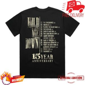 You Me At Six Merch Shop Store Hold Me Down Black T-Shirt