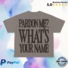 Zayn Merch Shop Store Pardon Me Tee