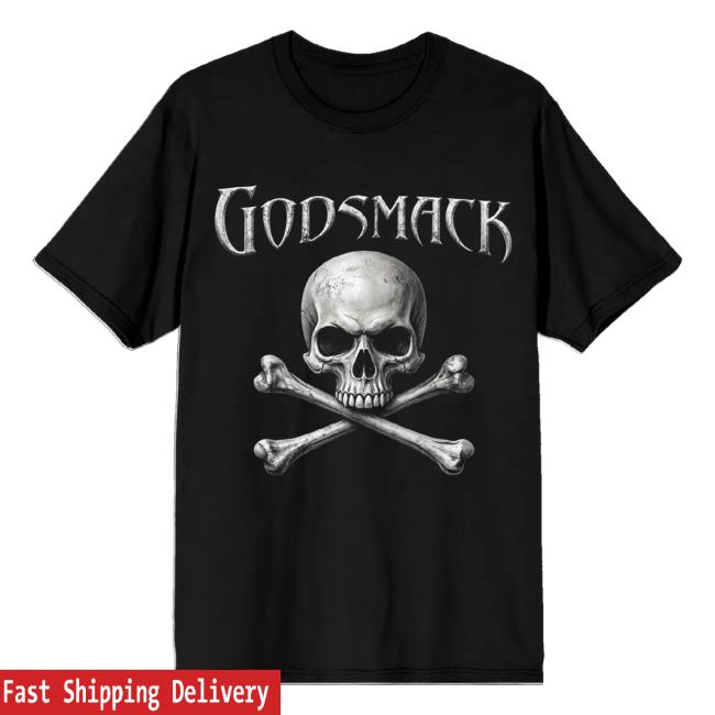 Godsmack Merch Shop Boston Bad Boys Skull Tee Shirt