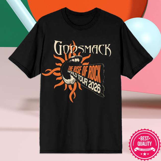 Godsmack Merch Shop The Rise Of Rock Admat Itin Tee Shirt