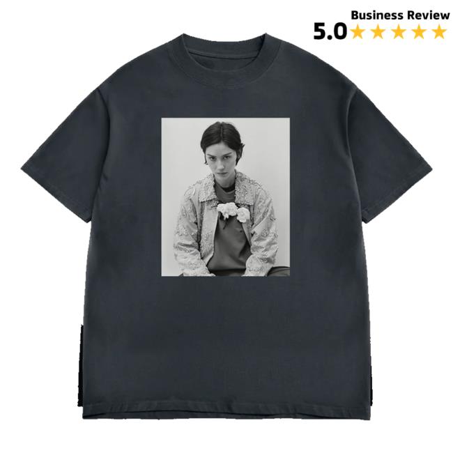 Gracie Abrams Merch Shop Store Daughter From Hell Photo G.A Washed Black T-Shirt