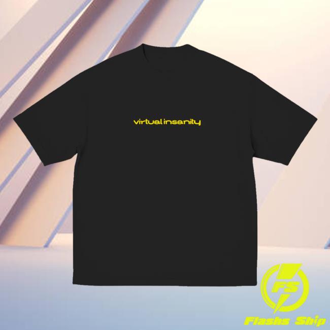 Jamiroquai Merch Shop Store Virtual Insanity (30Th Anniversary) Single Cover Black T-Shirt