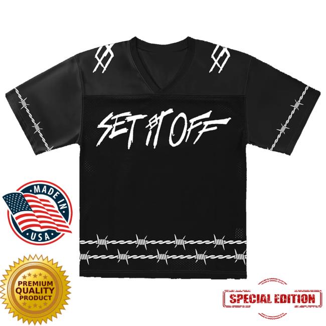 Set It Off Band Merch Shop Store Sio Barbed Wire Jersey Tee