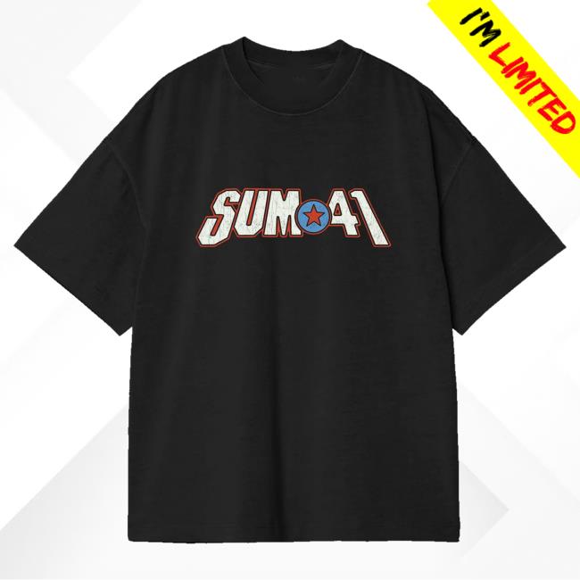 Sum41 Merch Shop Aknf 25Th Anniversary Tracklist Tee Shirt