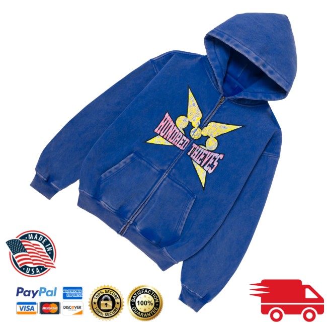 100 Thieves Merch Store 100T X Momotoys Zip-Up Hoodie Dusty Blue 3 100 Thieves Merch Store 100T X Momotoys Zip-Up Hoodie Dusty Blue