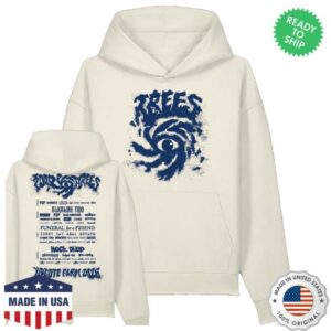 2000 Trees Merch Shop 2026 Line Up Hoodie Ecru