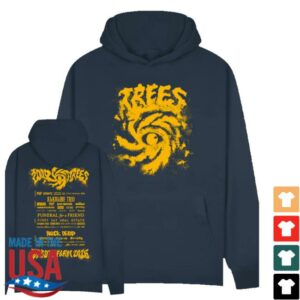2000 Trees Merch Shop 2026 Line Up Hoodie Petrol Blue