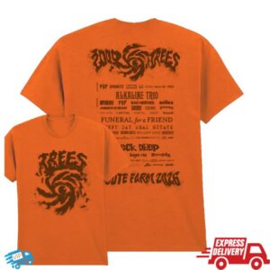 2000 Trees Merch Shop 2026 Lineup Shirt Orange