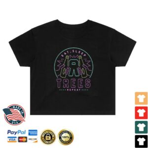 2000 Trees Store Merch Neon Sign Crop Top Black
