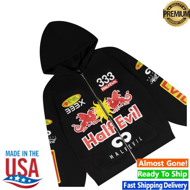 333 Halfevil Merch Racer Zip Up Hoodies 3 333 Halfevil Merch Shop Racer Zip Up Hoodie