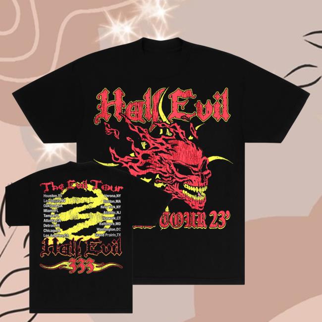 333 Halfevil Merch Shop World Tour 23 Tee Shirt 3 333 Halfevil Merch Shop World Tour 23 Tee