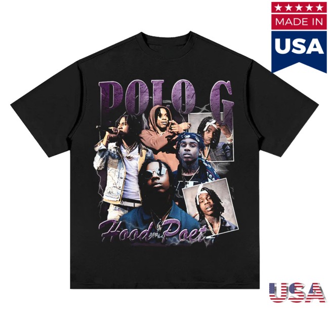 6Ix Merch Store Hood Poet By Polo G Tee