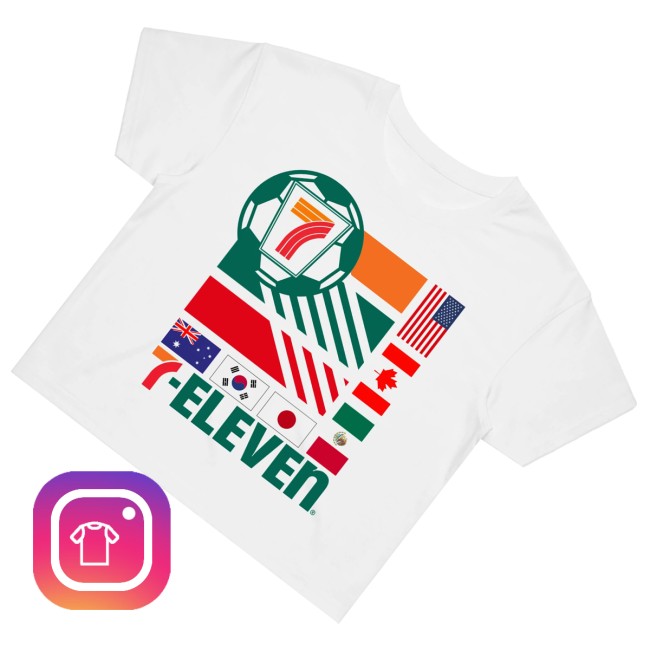 7Collection Merch Store 7-Eleven Flags Womens Crop Tee 3 7Collection Merch Store 7-Eleven Flags Womens Crop Tee