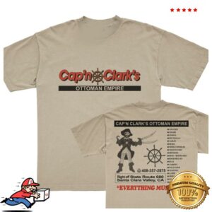A24 Films Merch Shop Cap'n Clark's Tee