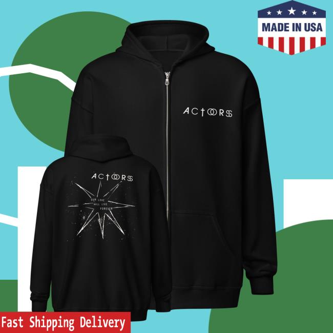 Actors The Band Merch Shop Our Love Heavy Blend Zip Hoodie