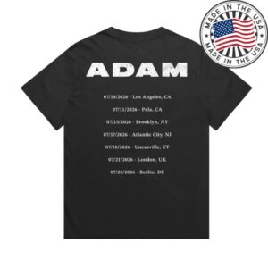 Adam Lambert Store Merch Adam Album Release Tour Shirt