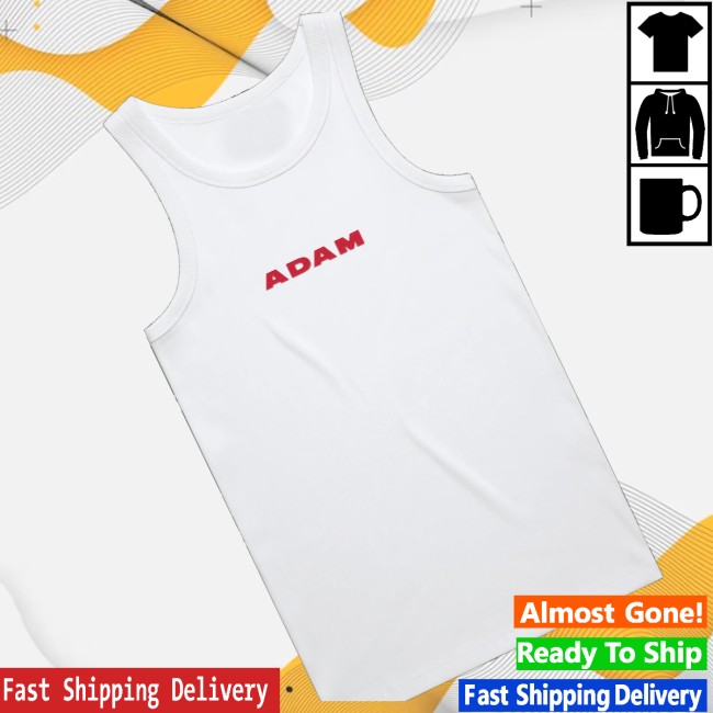 Adam Lambert Store Merch Adam Logo Classic Tank Top White 3 Adam Lambert Store Merch Adam Logo Classic Tank Top White