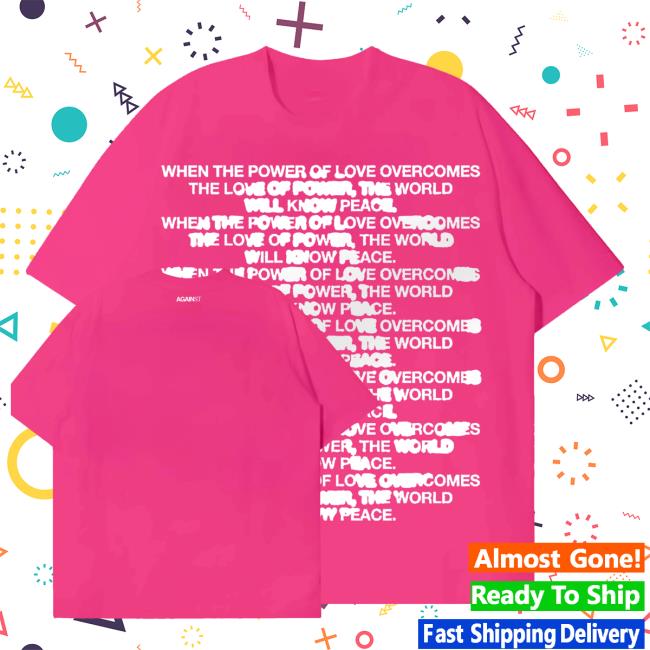 Against Lab Store Merch Shop Quote Bleed Tee Pink 3 Against Lab Store Merch Shop Quote Bleed Tee Pink