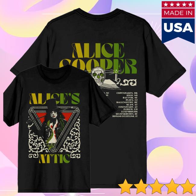 Alice Cooper Merch Shop Gradient Logo Tour Tee