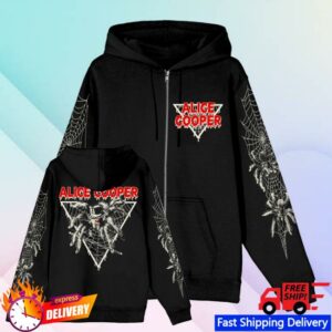 Alice Cooper Merch Shop Spider Zip Hoodie