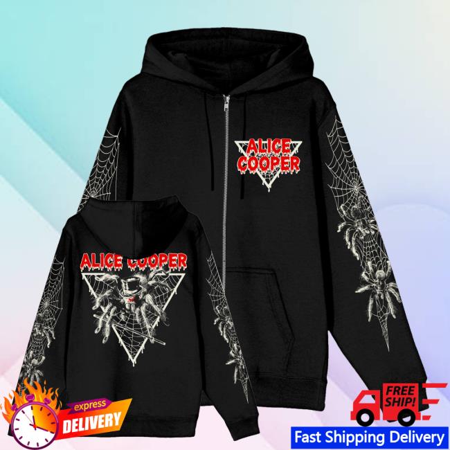Alice Cooper Merch Shop Spider Zip Hoodie