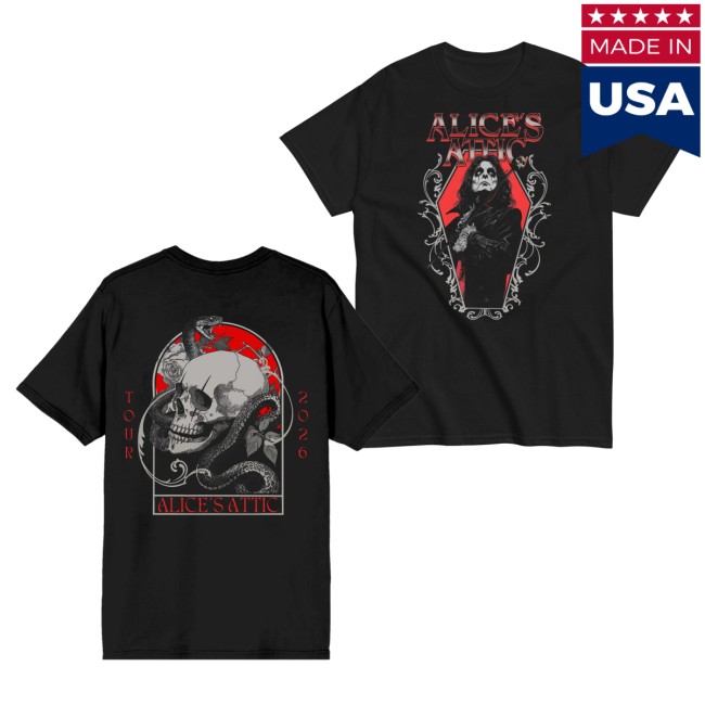 Alice Cooper Merch Store Alice's Attic Coffin Tee