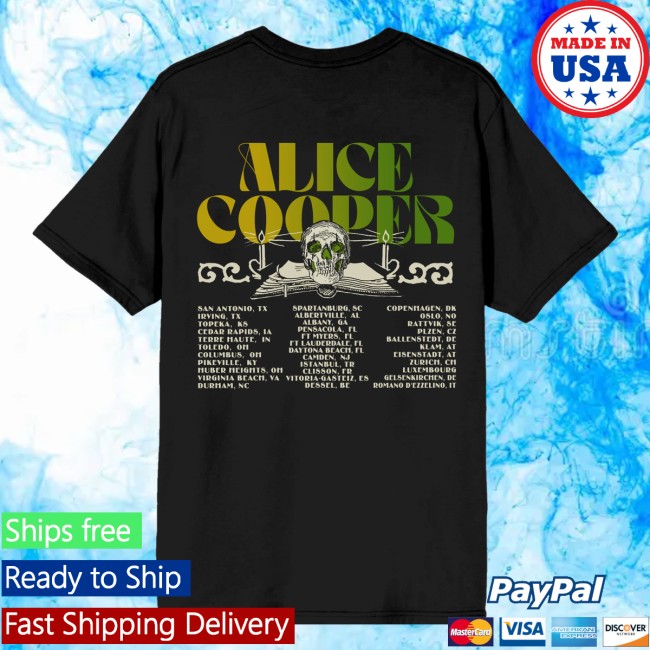 Alice Cooper Merch Store Gradient Logo Tour Tee