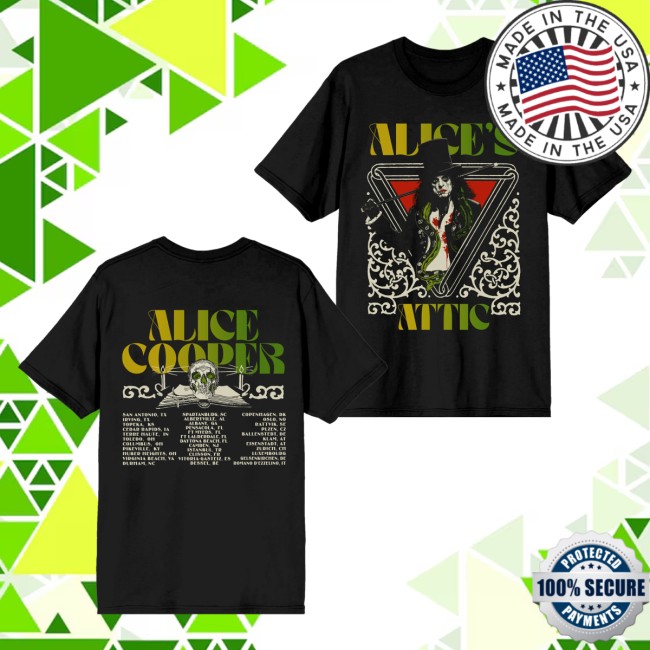 Alice Cooper Merch Store Gradient Logo Tour Tee