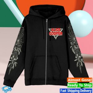 Alice Cooper Merch Store Spider Zip Hoodie