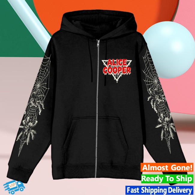 Alice Cooper Merch Store Spider Zip Hoodie