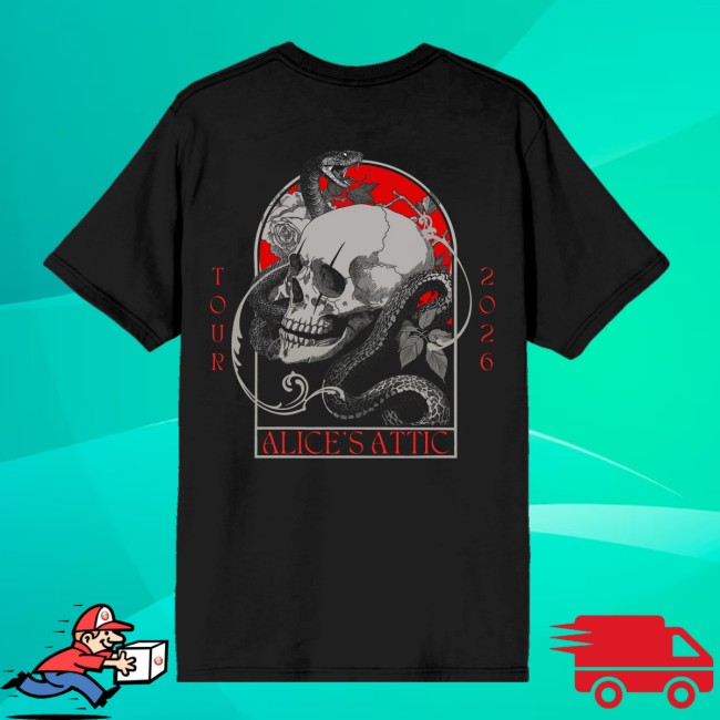 Alice Cooper Store Merch Alice's Attic Coffin Shirt