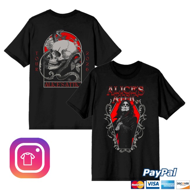 Alice Cooper Store Merch Alice's Attic Coffin Shirt