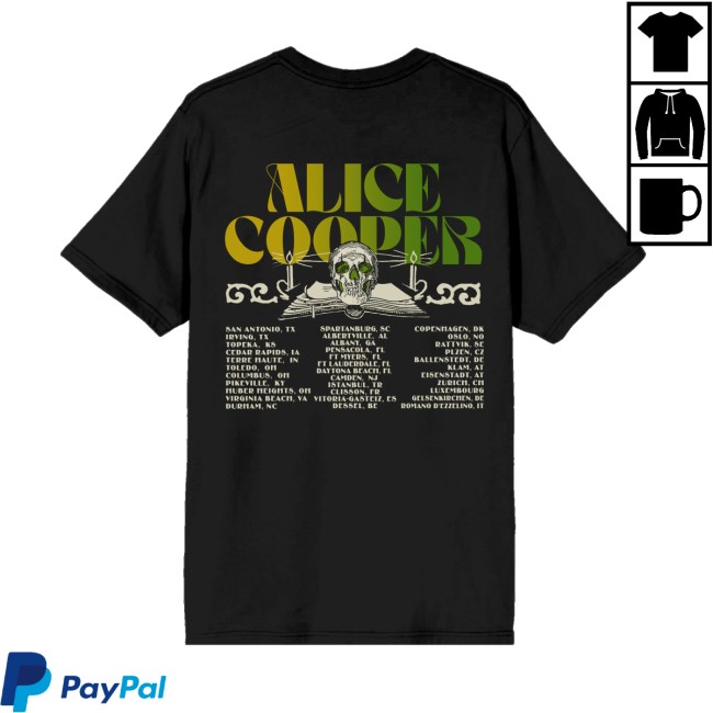 Alice Cooper Store Merch Gradient Logo Tour Shirt