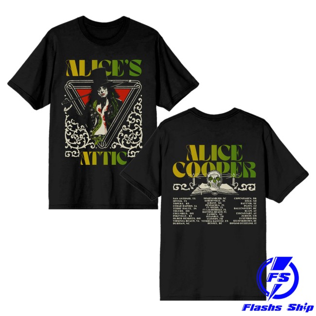 Alice Cooper Store Merch Gradient Logo Tour Shirt