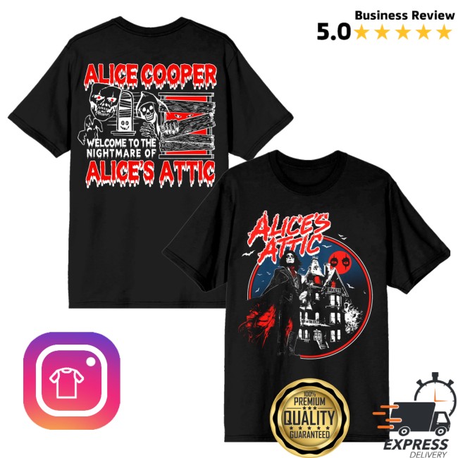 Alice Cooper Store Merch Haunted House Shirt