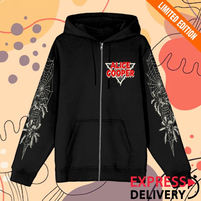 Alice Cooper Store Merch Spider Zip Hoodie