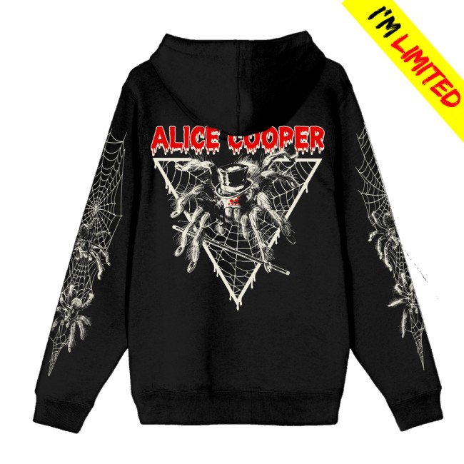 Alice Cooper Store Merch Spider Zip Hoodie