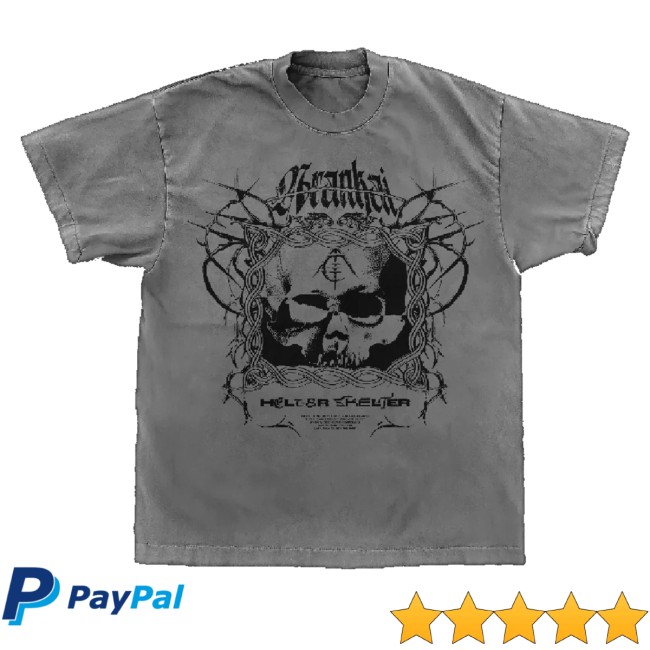 Arankai Store Merch Gray Skull Tour Shirt