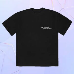 Ariana Grande Merch Store Eternal Sunshine Tour Swirl T-Shirt Black