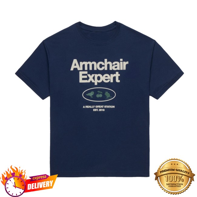 Armchair Expert Store Merch Armchair Shop Shirt Navy 3 Armchair Expert Store Merch Armchair Shop Shirt Navy