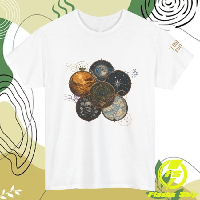 Asterverse Merch Store Limited Edition Lightlark 6 Realms Unisex Heavy Cotton Tee