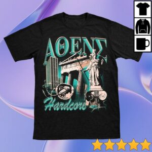 Athens Hardcore Merch Store Athens Oversized Black T-Shirt