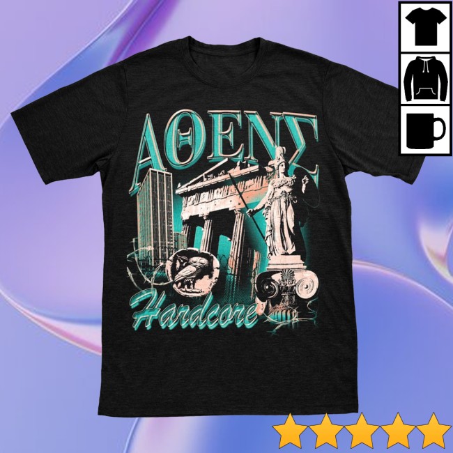 Athens Hardcore Merch Store Athens Oversized Black T-Shirt 2 Athens Hardcore Merch Store Athens Oversized Black T-Shirt