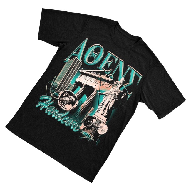 Athens Hardcore Merch Store Athens Oversized Black T-Shirt 3 Athens Hardcore Merch Store Athens Oversized Black T-Shirt