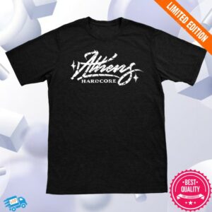 Athens Hardcore Merch Store Cracked Black T-Shirt