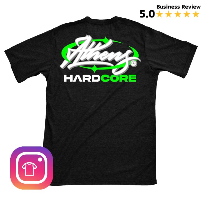 Athens Hardcore Merch Store Neon Black T-Shirt 4 Athens Hardcore Merch Store Neon Black T-Shirt