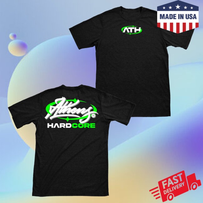 Athens Hardcore Merch Store Neon Black T-Shirt 5 Athens Hardcore Merch Store Neon Black T-Shirt