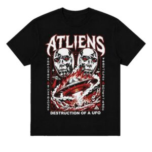 Atliens Store Merch Destruction Of A Ufo Tee