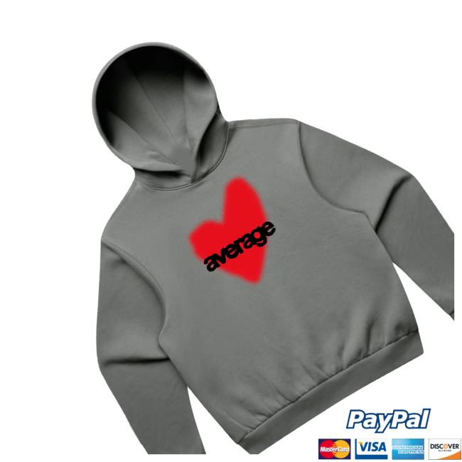 Average Merch Shop Average Heart Hoodie