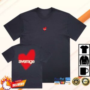 Average Merch Shop Average Love T-Shirt Navy